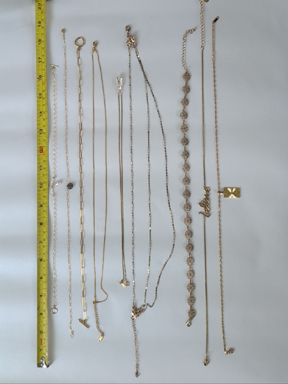 Disney Gold Layered Necklace Set with Charms